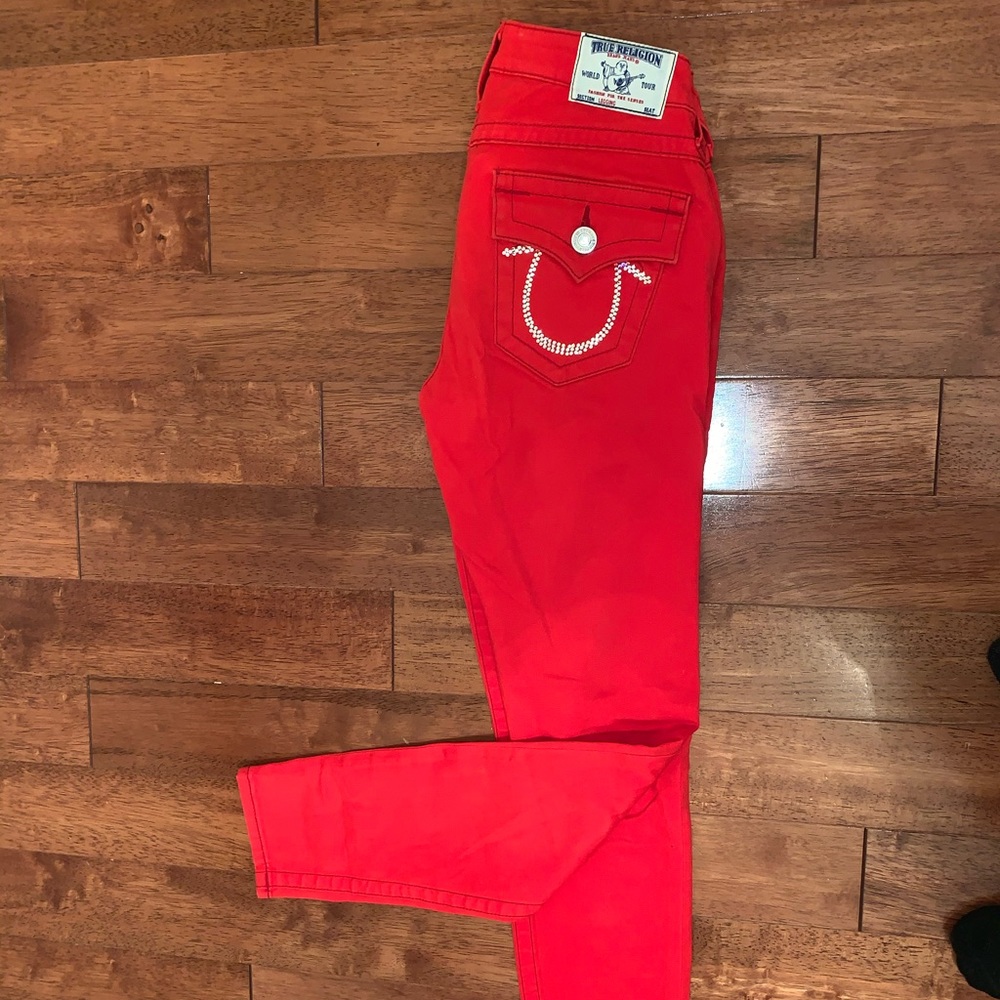 True Religion Jeans red color size 32